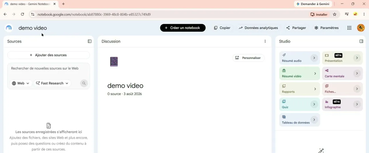 Image de la vidéo « Découvrir Gemini Notebook en vidéo »